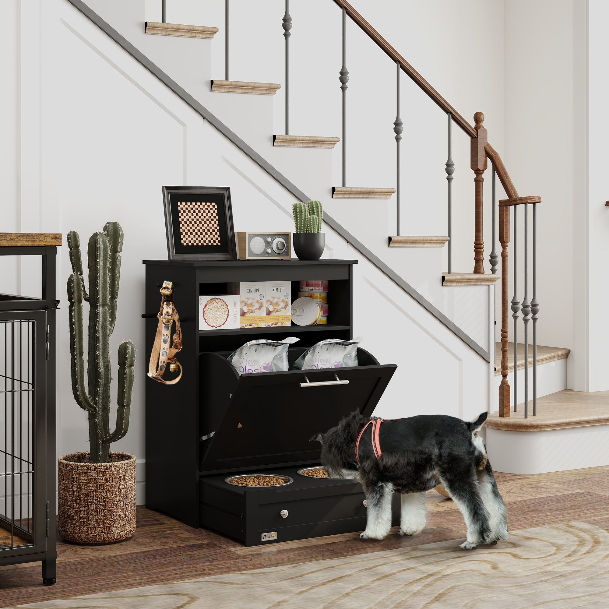 Pet Feeder Station Storage Cabinet
